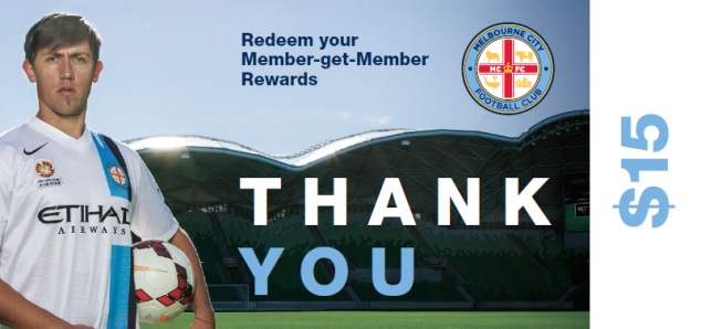 Melbourne City Member-Get-Member Rewards.