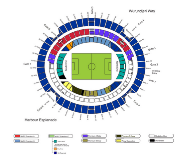 Away derby seating map