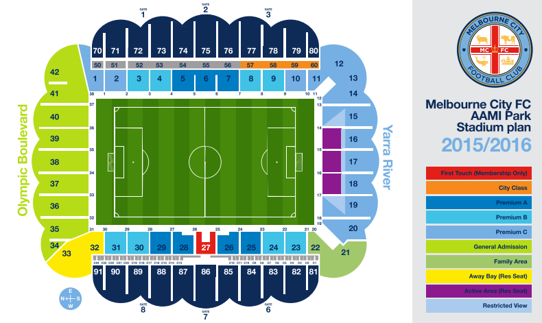 AAMI Park Seating Map
