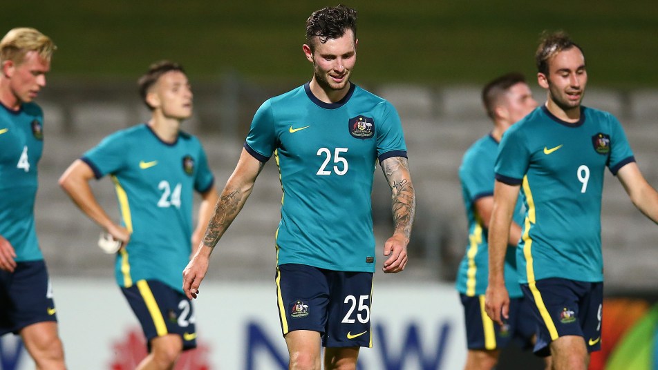 Aiden O'Neil following Olyroos loss to Sydney FC