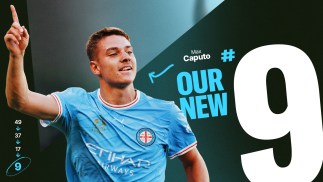 OUR NEW NUMBER 9: Caputo takes on famous City shirt