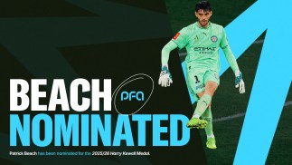 NOMINATED: Beach in the running for prestigious PFA honour