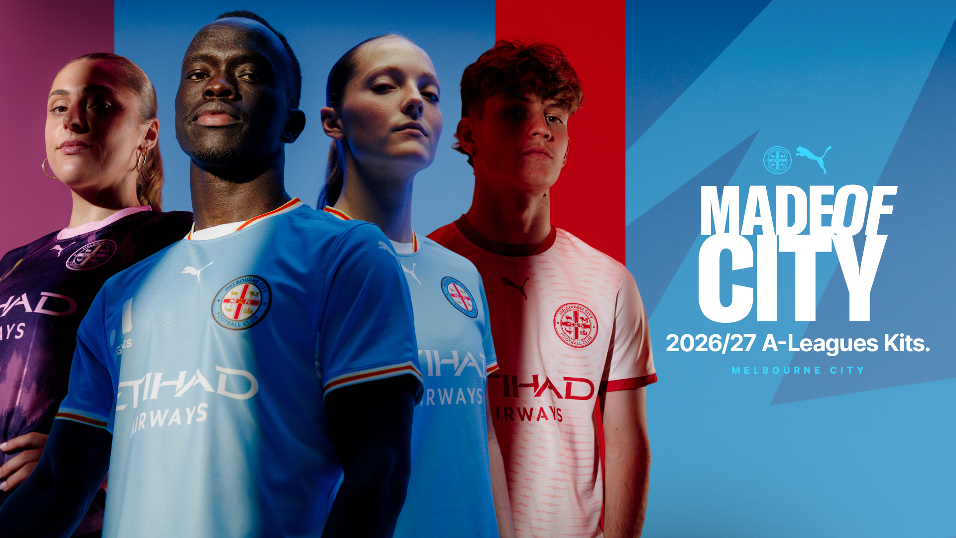THREE KITS. MADE OF CITY. | Melbourne City FC unveils 2026/27 PUMA